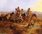 Indian Women Moving - 查尔斯·马里安·拉塞尔